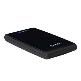 Tooq caja hdd 2,5" sata a usb 2.0/usb 3.0 negra