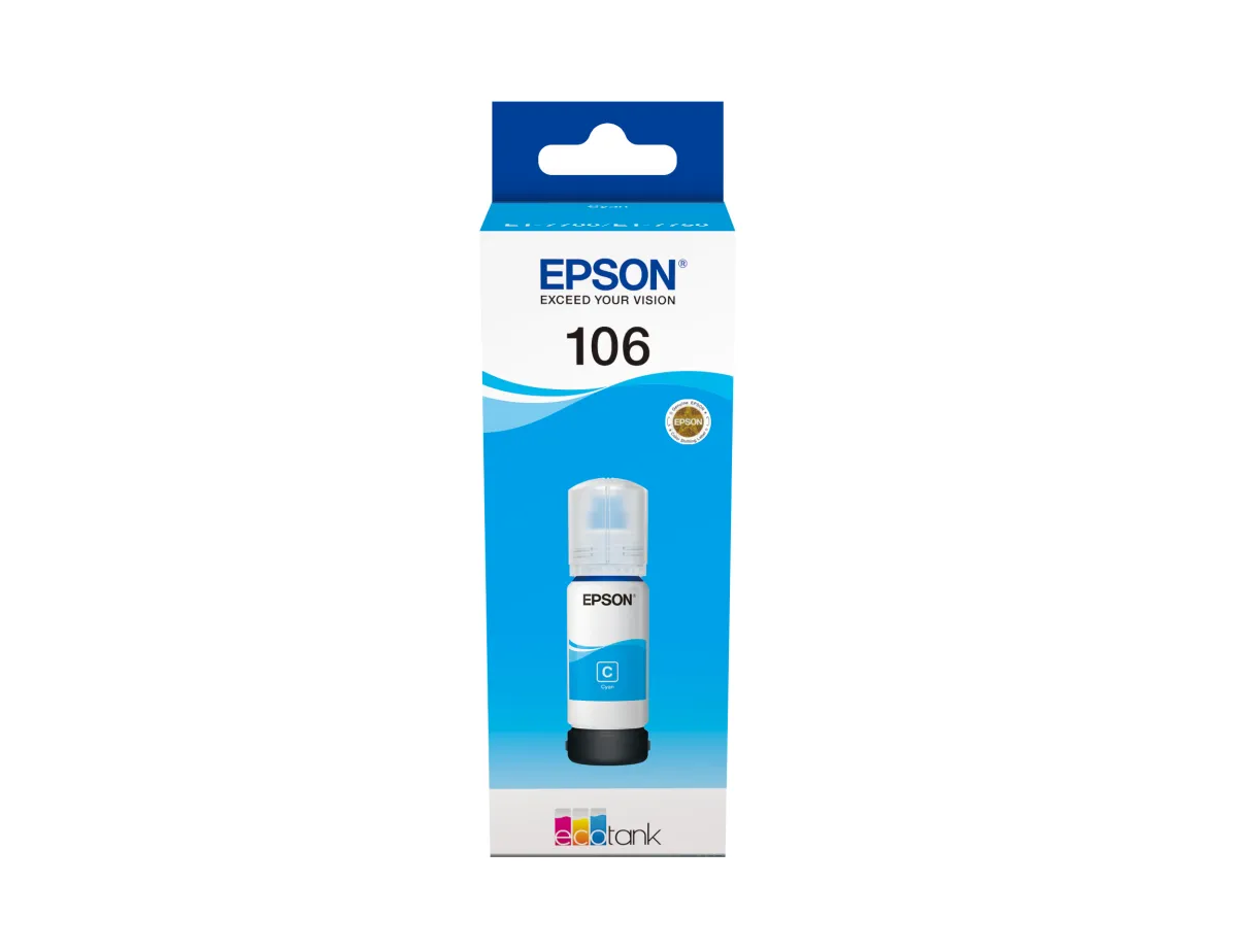 Epson 106 Cyan Botella de Tinta Original - C13T00R240
