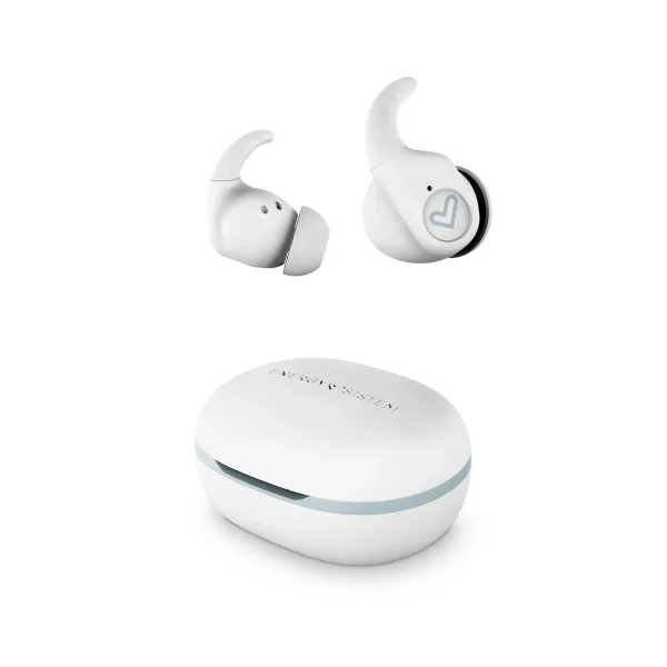 Energy Sistem Arena Auriculares Deportivos - True Wireless - Bluetooth 5.3 - Proteccion Contra Sudor Y Salpicaduras - 20 Horas De Autonomia - Sistema De Sujecion Securefit+ - Color Blanco