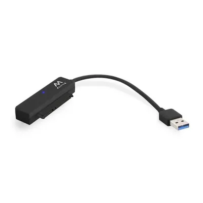 Ewent Adaptador SATA a USB-C 3.1 Gen1 para SSD/HDD de 2.5" - ABS Negro con LED