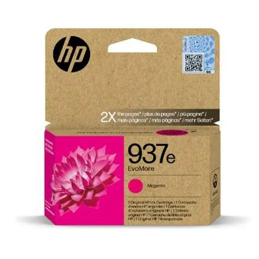Hp Tinta Magenta Officejet Pro 9110, 9120, 9130, 9720, 9730 - Nº 937E (Alta Capacidad Xl)