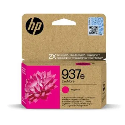 HP Tinta Magenta Alta Capacidad XL Nº 937E para OfficeJet Pro 9110, 9120, 9130, 9720, 9730
