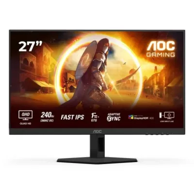 AOC Q27G4ZR Monitor 27" FastIPS QHD 240Hz HDR400 1ms Ajustable HDMI DisplayPort VESA