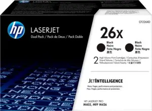 HP Toner Negro LaserJet Pro 26X Pack de 2 para M402DN, M402N, M402D, M426DW, M426FDN, M426FDW