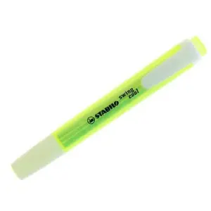 Stabilo Marcador Fluorescente Swing Cool Amarillo Caja 10 Unidades