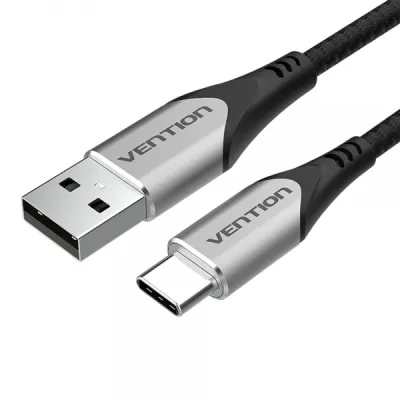 Vention Cable Usb-A Macho A Usb-C Macho 3A 60W 480Mbps - 0.5M - Color Gris
