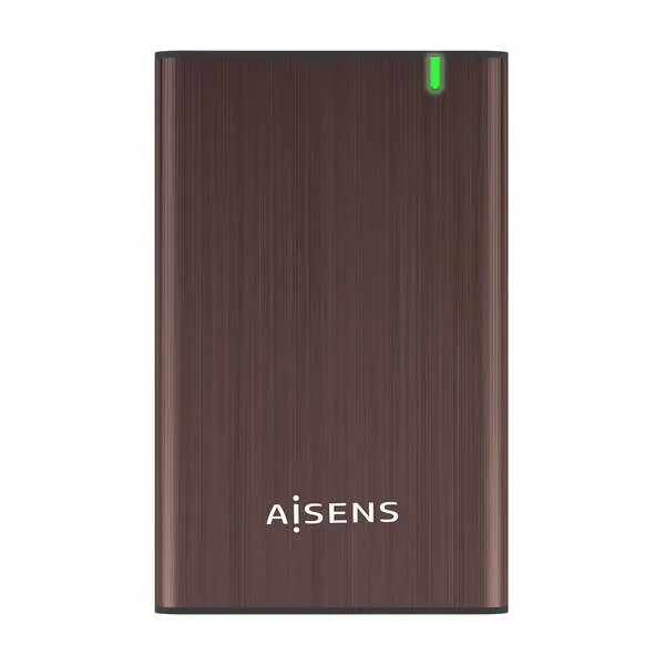 Aisens Caja Externa 2.5″ Para Discos Duros 9.5Mm Sata I, Ii Y Iii A Usb 3.0/Usb 3.1 Gen1 - Color Marrón