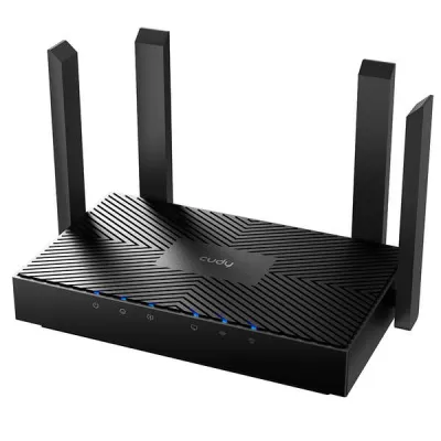 Cudy WR3000 Smart Router WiFi 6 AX3000 Doble Banda, 1x WAN 1000 Mbps, 3x LAN 1000 Mbps, 4 Antenas Externas