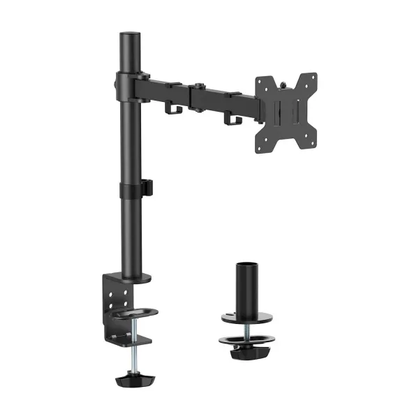 Aisens Soporte De Mesa Eco Giratorio E Inclinable Para Monitor/Tv 10Kg (3 Pivotes - 1 Brazo) De 17-32" - Color Negro