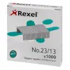 Rexel Grapas Galvanizadas 23/13 Caja de 1000 Unidades