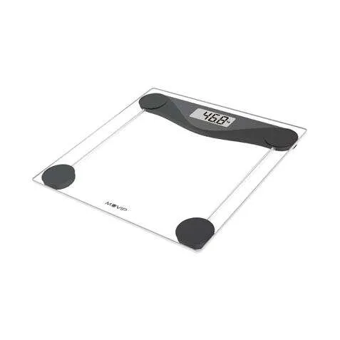 Muvip Bascula Digital De Baño - Cristal Templado - Apagado Automatico - Sensores Alta Precision - Peso Max. 180Kg