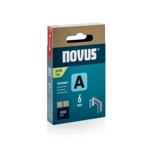 Novus Caja de 800 Grapas 53/6 Galvanizadas - Patilla de 6mm