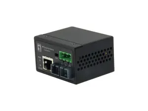 CONVERSOR DE MEDIOS LEVEL ONE RJ45 A SC MONO MODO INDUSTRIAL IEC-4301