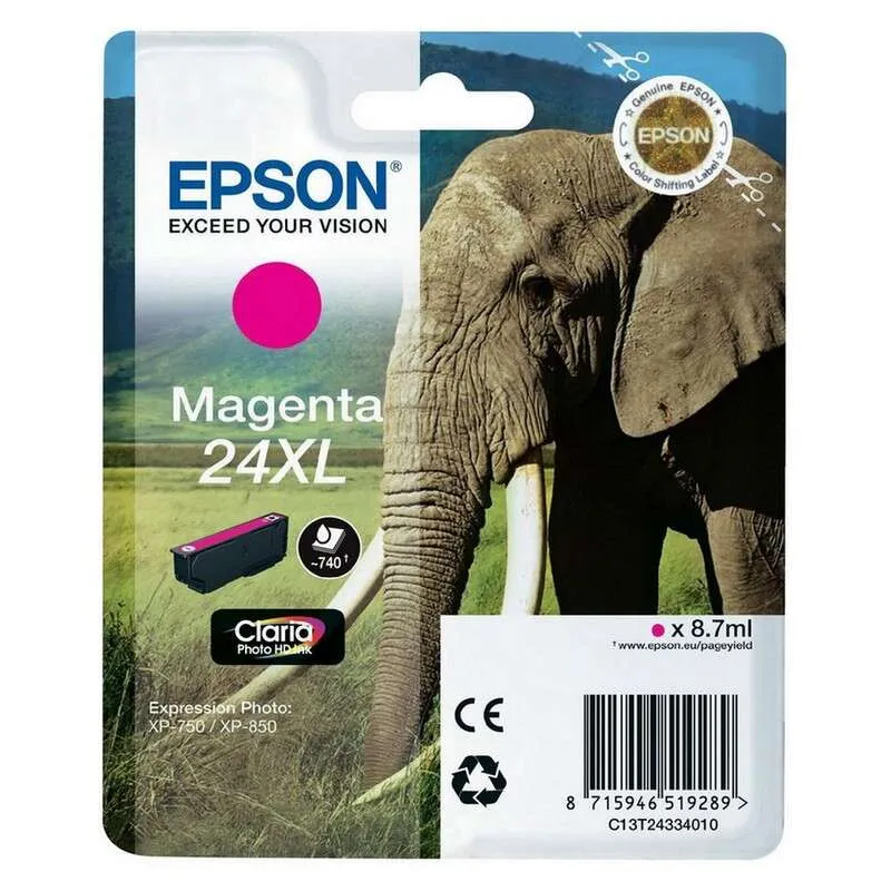 Epson T2433 (24Xl) Magenta Cartucho De Tinta Original - C13T24334012