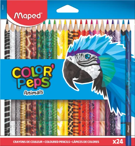 Maped Lápices De Colores Animals Color´peps Surtidos Estuche 24 Ud