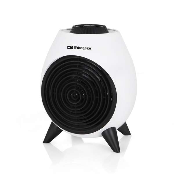 Orbegozo Fh 5037 Calefactor Portatil - Potente Y Seguro Calefactor Con 2 Niveles De Potencia - Funcion Ventilador Y Termostato Regulable