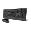 NOX NXLITEDUOSP Teclado y Ratón Inalámbrico RF + Bluetooth QWERTY Español Negro