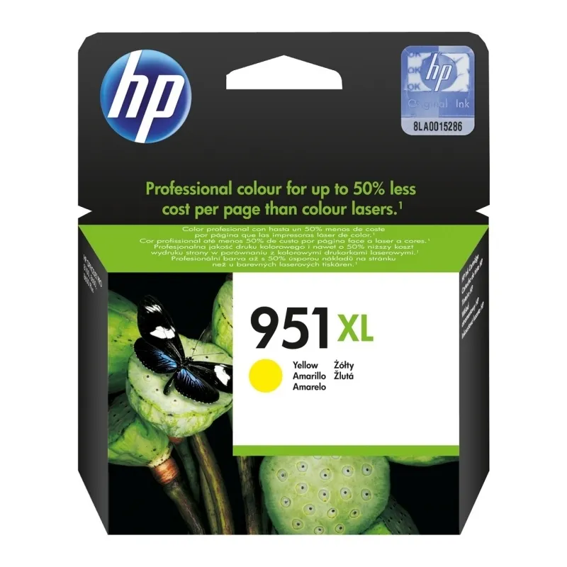 HP Tinta Amarilla Nº 951 XL para OfficeJet Pro 8100/8600