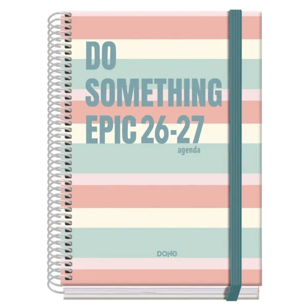 Dohe Prime Epic Agenda Escolar 26/27 A5 Día Página Papel Offset 70g Espiral 15x21x4cm