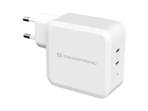 CARGADOR DE PARED QUICK CHARGE PD 2 PUERTOS USB-C CONCEPTRONIC ALTHEA 100W