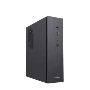 Coolbox Caja MicroATX Slim T370 2x2.5″ GPU 251max Low Profile Fuente 500GR-T Negra