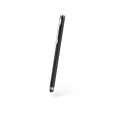 Hama Lápiz Digital para Tablet y Smartphone, Aluminio, 106mm, Clip Integrado, Negro