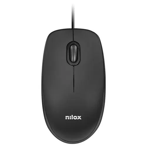 Nilox Ratón USB 1600 PPP Negro