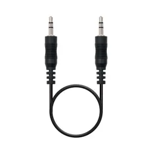 Nanocable Cable Audio Estéreo Jack 3.5mm Macho a Jack 3.5mm Macho 0.30m Negro