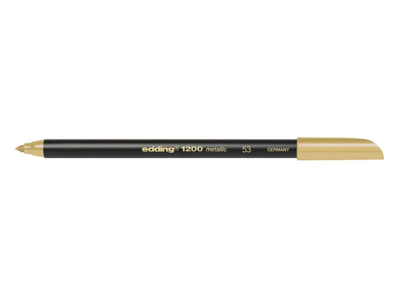 Edding 1200 Rotulador - Punta Redonda - Trazo 1Mm - Tinta Con Base De Agua - Color Oro
