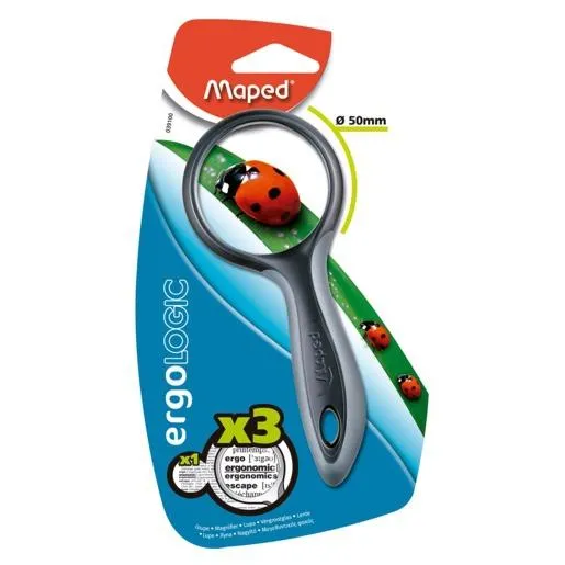 Maped Lupa Redonda Junior Ergologic Diámetro 50 Mm Aumento X3