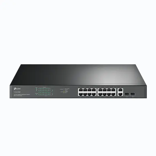 Switch Semigestionable Tp-Link Sg1218Mp 16P Giga Poe/Poe+ +2P Giga No Poe Alimentacion Poe 192W Rack 19" 1U