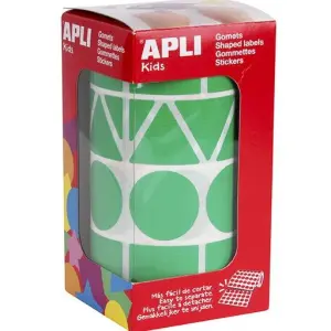 Apli Gomets Figuras Surtidas Rollo Verde XL