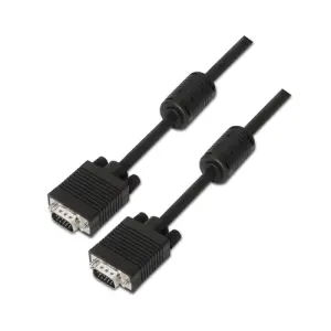 Aisens Cable SVGA HDB15/M a HDB15/M Negro 3 M con Ferrita