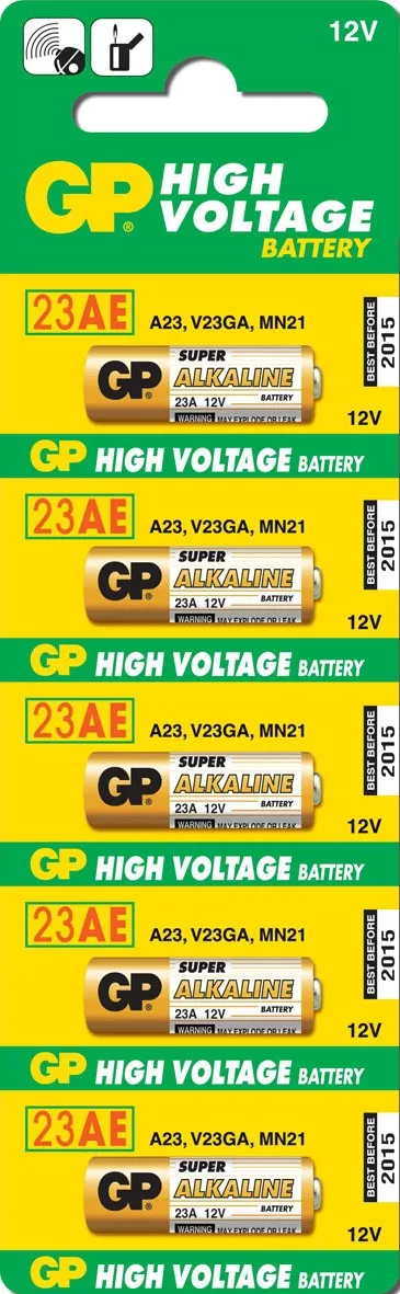 GP Pack de 5 Pilas Alcalinas 23A 12V