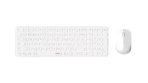 Rapoo 9310M Teclado Ultrafino y Ratón Inalámbricos Bluetooth 2.4GHz 2400 DPI Blanco