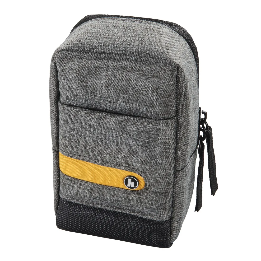 Hama Terra Funda Para Cámara - Poliéster Reciclado - Asa Para Cinturón - Correa Desmontable - 7.5x4.5x13cm - Gris