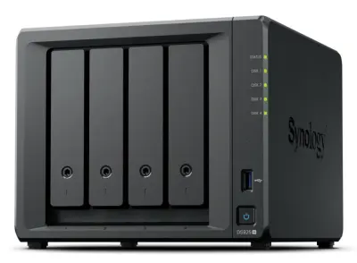 Synology DS925+ Servidor NAS 4 Bahías RAID JBOD 0,1,5,6,10 - 4GB RAM