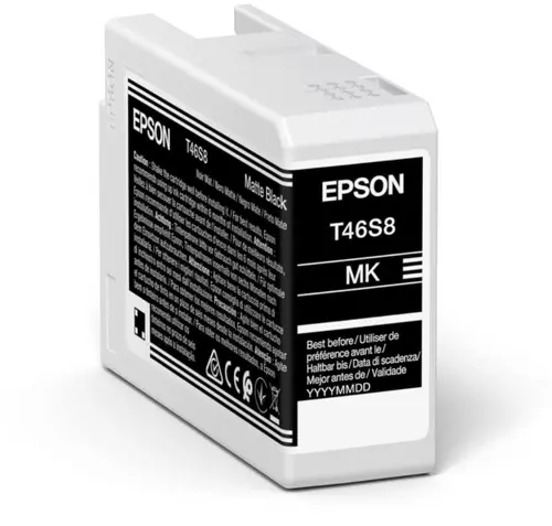 Epson T46S8 Negro Mate Cartucho De Tinta Pigmentada Generico - Reemplaza C13T46S800