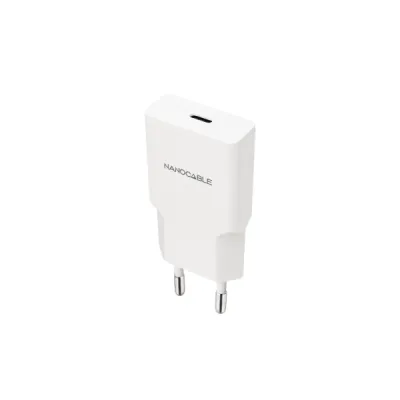 Nanocable Cargador USB-C/PD 25W Blanco