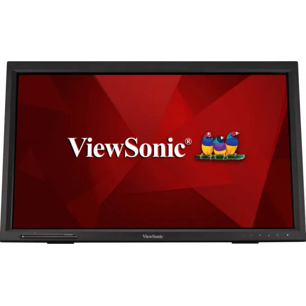 ViewSonic Monitor Tactil LED 24" Full HD 1080p - Hasta 10 Puntos de Contacto - Respuesta 7ms - Altavoces 4W - Angulo de Vision 178º - USB, HDMI, DVI y VGA - VESA 100x100 mm