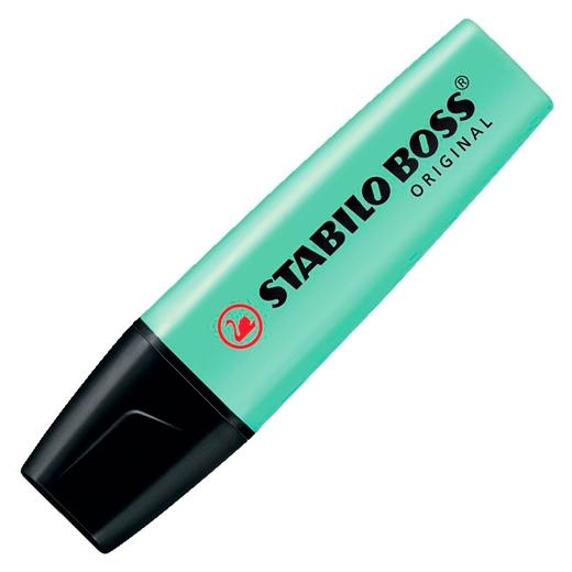 Stabilo Marcador Fluorescente Boss Original Menta Pastel