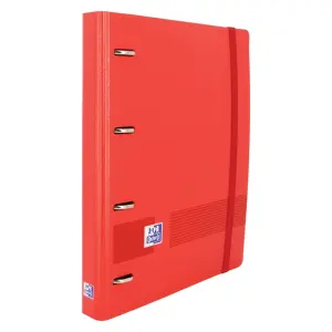 Oxford Carpeta Anillas 4 X 35mm Live&Go European Binder 360º C/Recambio 100H A4+ 5X5 Tapa Polyfoam Roja