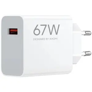 Xiaomi Cargador de Pared 67W QC3.0 USB-A Carga Rápida Color Blanco
