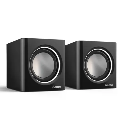 Altavoces 2.0 Hama Sonic Mobil 185 Jack 3.5Mm Alimentado Por Usb Control De Volumen Color Negro