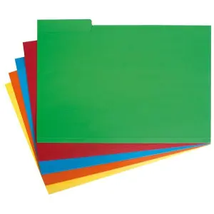GRAFOPLÁS SUBCARPETA CON PESTAÑA LATERAL FOLIO CARTULINA AMARILLO -50U-