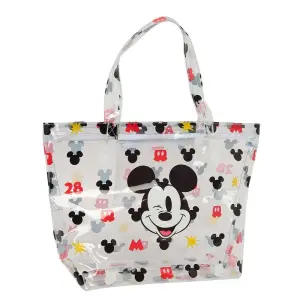 Safta Bolso Grande Mickey Mouse Playa - Cremallera - 31L - 540x170x350mm - Blanco