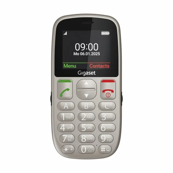 Gigaset Gl395 Telefono Movil Para Mayores Pantalla 2.2" - Ip44 - Base De Carga - Color Gris