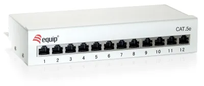 Equip Patch Panel De Sobremesa Cat 6 Apantallado 12 Puertos