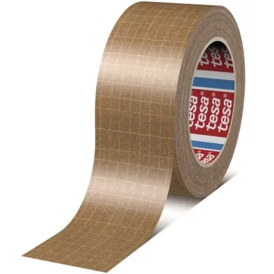 Tesa Cinta De Embalaje Tesapack Estándar 25m x 50mm Papel Reforzado Marrón