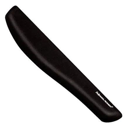 Fellowes Reposamuñecas Foam Fusion Plushtouch Negro para Teclado